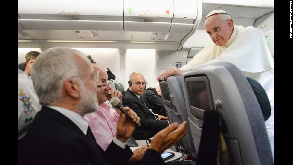 During an impromptu news conference in July 2013, while on a plane from Brazil to Rome, the Pope said about gay priests, "Who am I to judge?" Many saw the move as the opening of a more tolerant era in the Catholic Church.