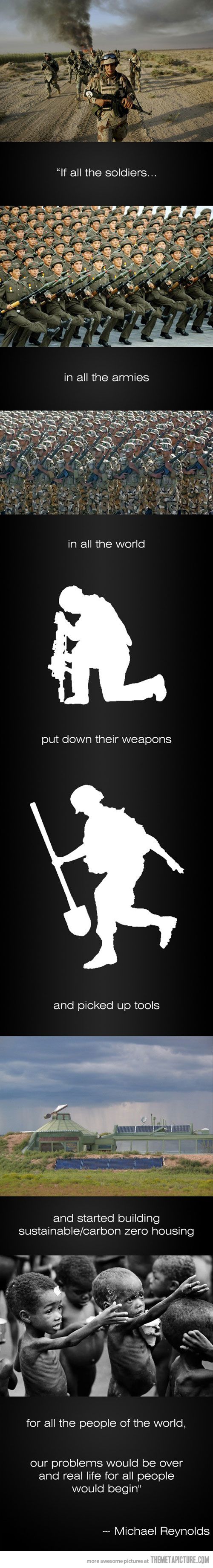 How to solve the conflicts of the world by Michael reynolds