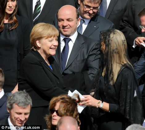 Chancellor of Germany Angela Merkel also attended the Mass -