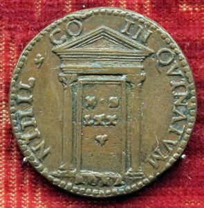 Scuola_romana,_medaglia_di_gregorio_XIII,_1575,_giubileo,_porta_santa