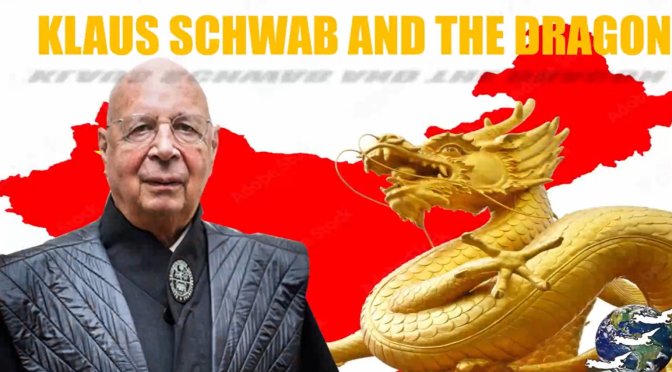 Klaus Schwab and the Dragon by David Barron